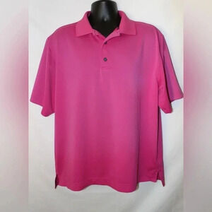 Men’s FootJoy Solid Color Polyester Golf Summer Polo Shirt Size XL